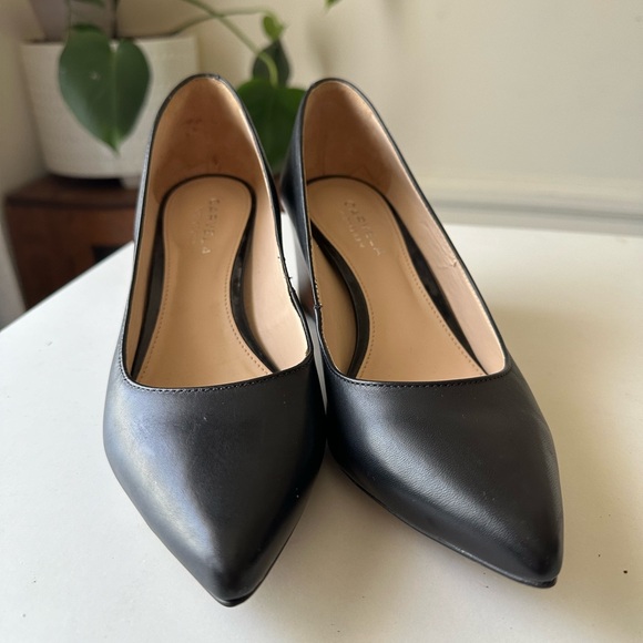 Kurt Geiger CARVELA Block Heel Shoes in Black with Brown Heel Size 37 - Picture 5 of 14